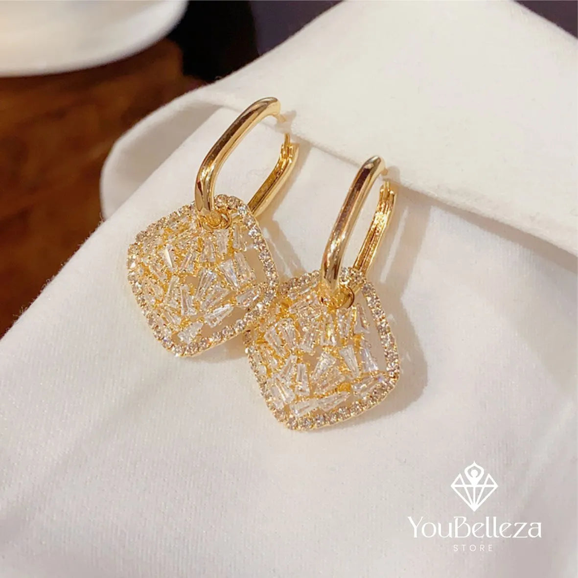 Aretes Rombo de Circón