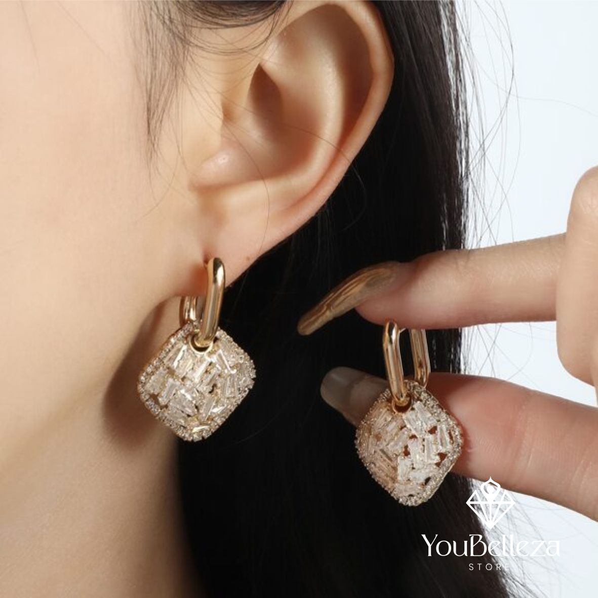 Aretes Rombo de Circón